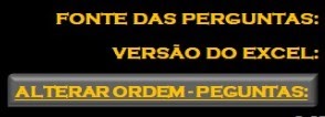 tela de alteração de sorteio de perguntas
